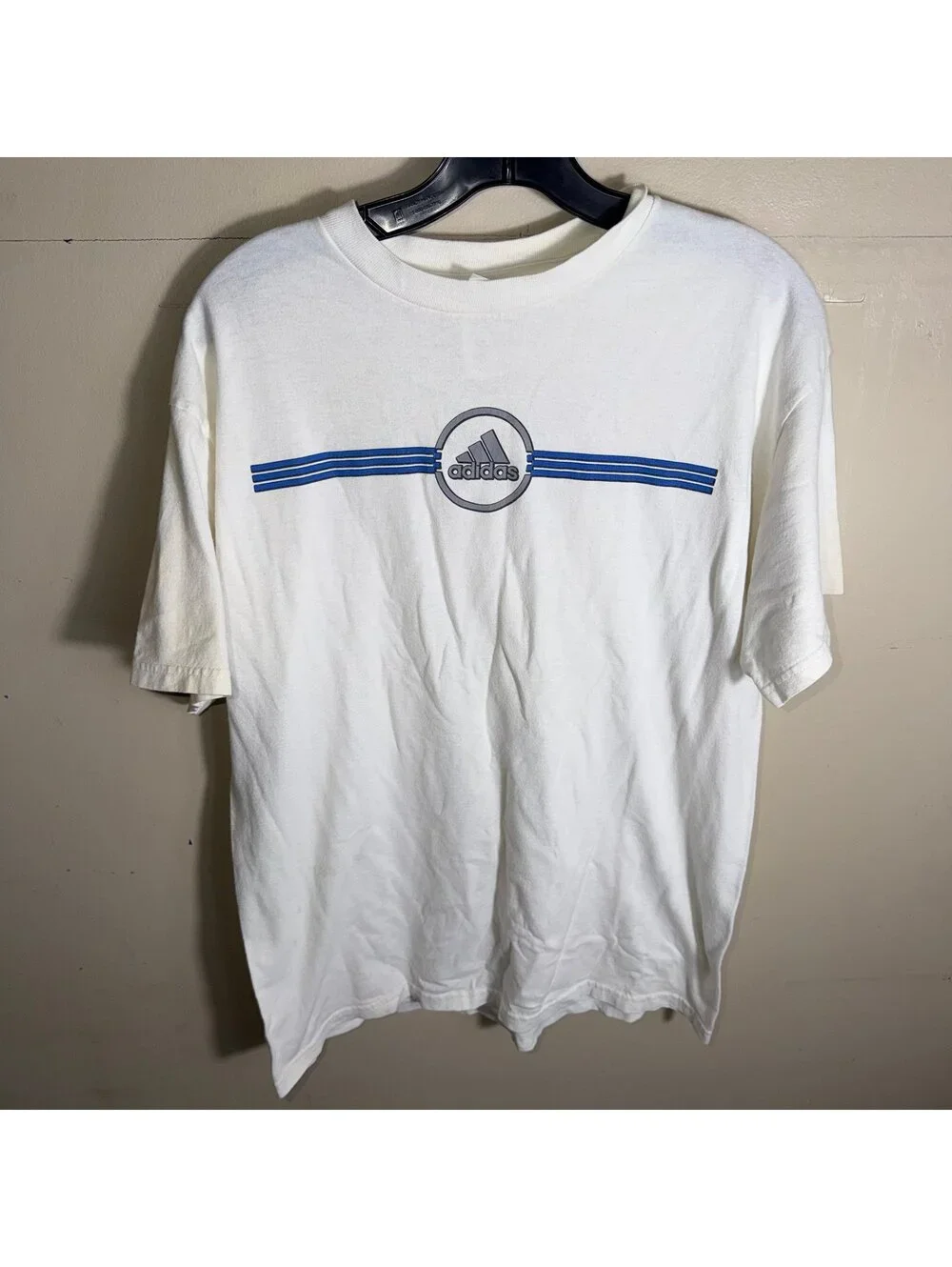 Adidas Center Logo Shirt Mens SM Vtg y2k 90s Rare Oversized